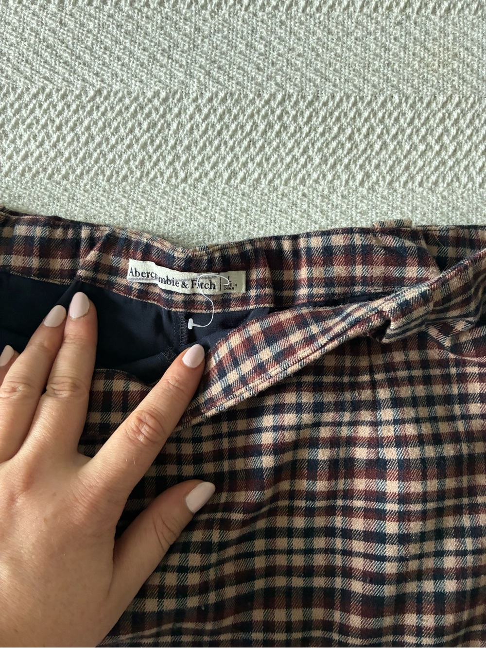 Abercrombie & Fitch Brown and Black Plaid Mini Skirt - Picture 3 of 5